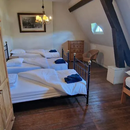 בקתה Le Chateau De Blier, Between Durbuy And La Roche-en-ardenne ארזי